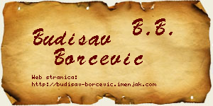 Budisav Borčević vizit kartica